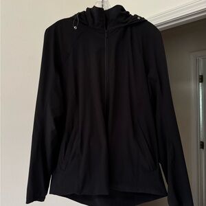 Lululemon Black Hooded Track Jacket